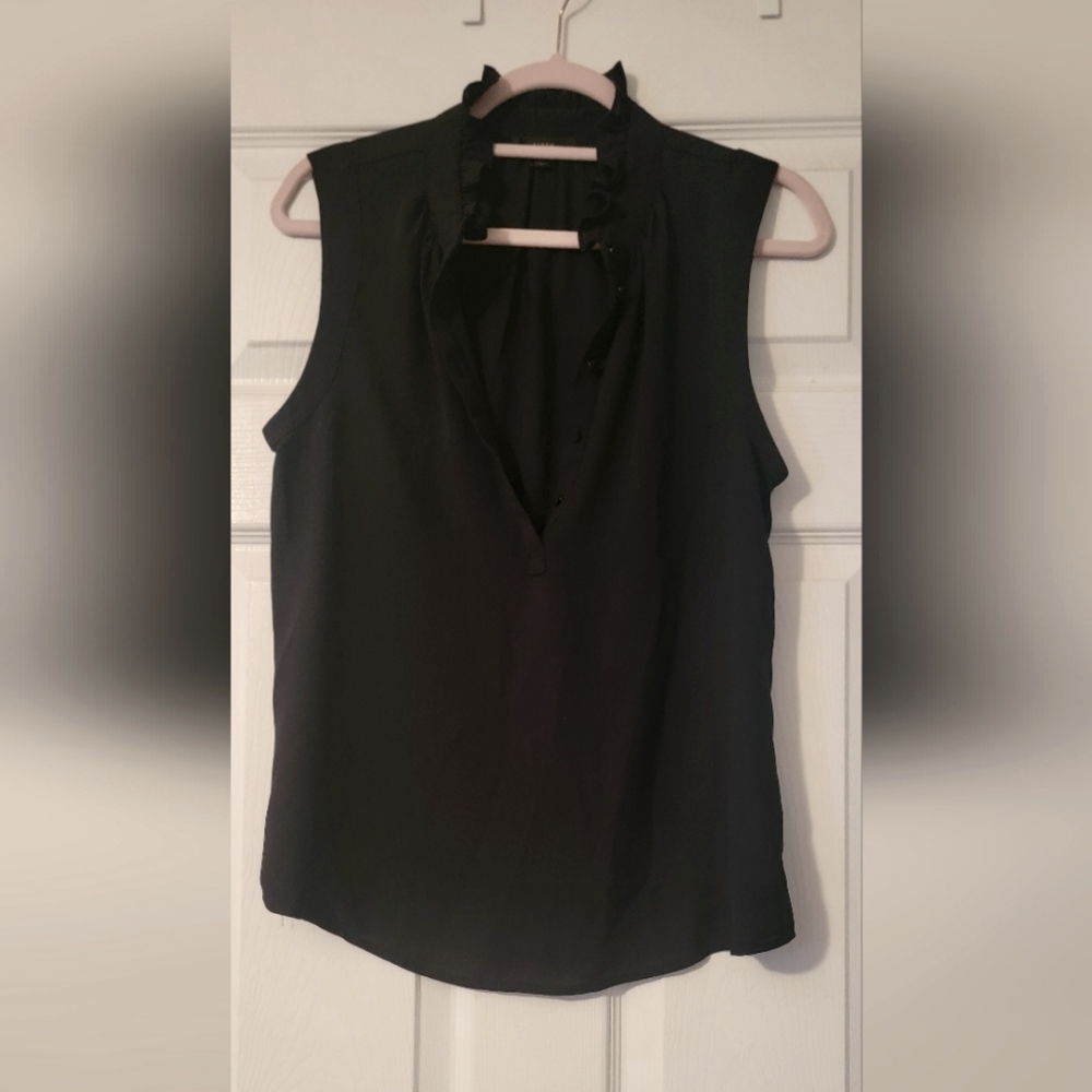 JCrew Sleeveless Black Top